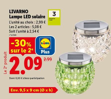 LIVARNO Lampe LED solaire