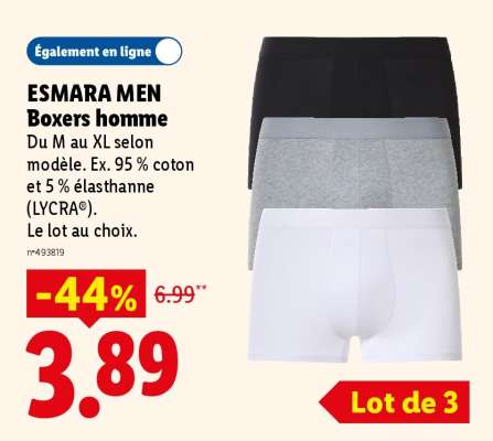 ESMARA MEN Boxers homme
