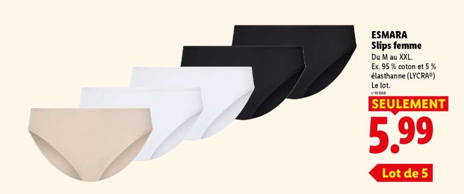 ESMARA Slips femme