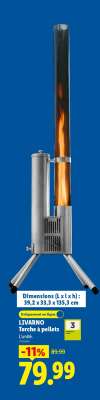 LIVARNO Torche à pellets