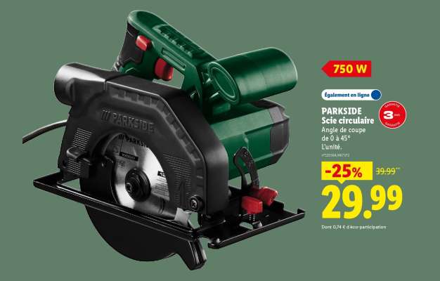 PARKSIDE Scie circulaire