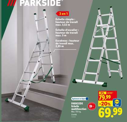 PARKSIDE Échelle multifonction