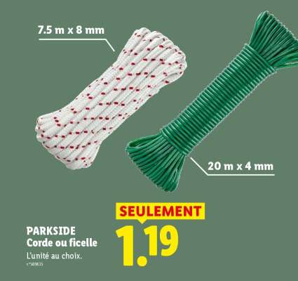 PARKSIDE Corde ou ficelle
