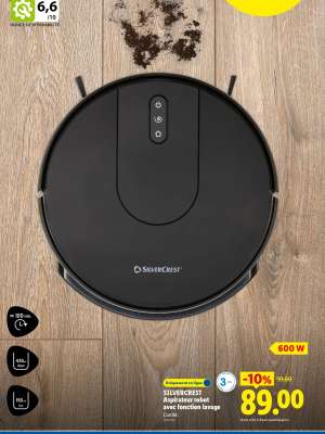 SILVERCREST Aspirateur robot avec fonction lavage