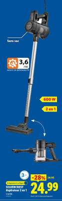Silvercrest Aspirateur 2 en 1