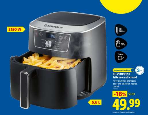 SilverCrest Friteuse à air chaud
