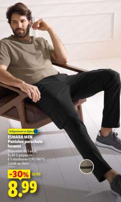 ESMARA MEN Pantalon parachute homme