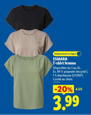 ESMARA T-shirt femme