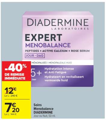 Soins Menobalance DIADERMINE