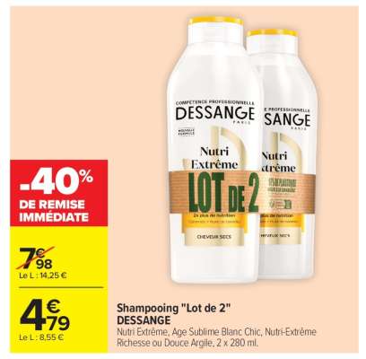 Shampooing "Lot de 2" DESSANGE