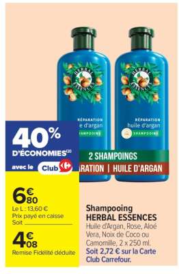 SHAMPOOING 'HERBAL ESSENCES'