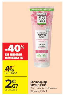 Shampooing SO'BIO ÉTIC