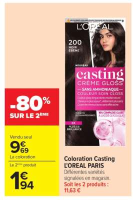 Coloration CASTING L'OREAL PARIS