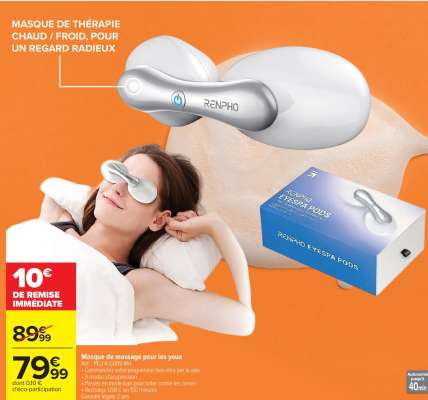 Masque de massage pour les yeux