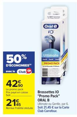 Brossettes IO "Promo Pack" ORAL B