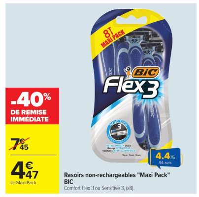Rasoirs non-rechargeables «Maxi Pack» BIC