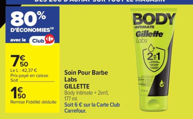 Soin Pour Barbe Labs GILLETTE