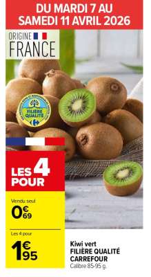 Kiwi vert FILIÈRE QUALITÉ CARREFOUR