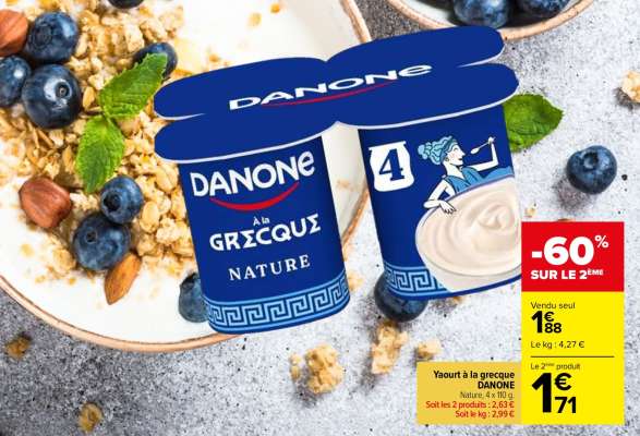 Yaourt à la grecque DANONE