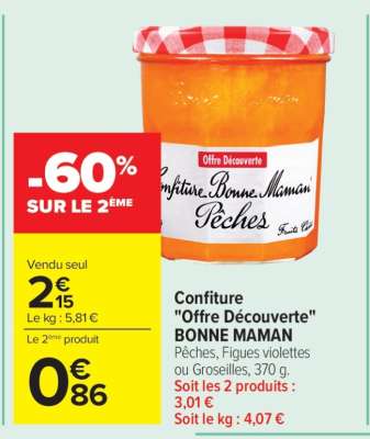 Confiture «Offre Découverte» BONNE MAMAN