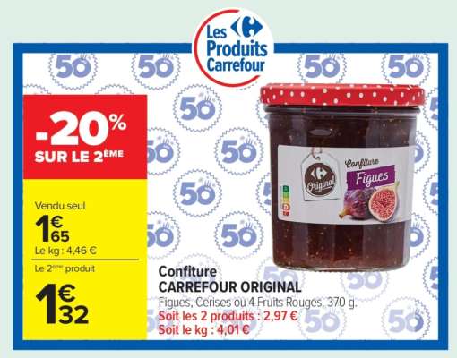 Confiture CARREFOUR ORIGINAL