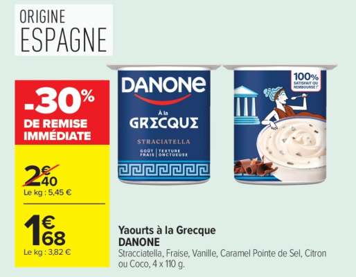 Yaourts à la Grecque DANONE