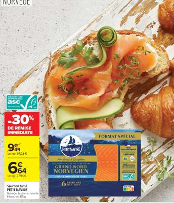 PETIT NAVIRE Saumon fumé