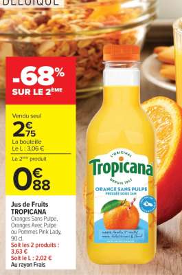 TROPICANA Jus de fruits