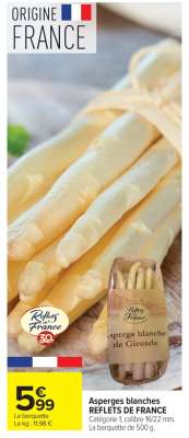 Asperges blanches REFLETS DE FRANCE