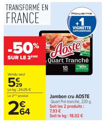 Jambon Cru Aoste