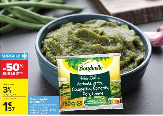 Purée surgelée BONDUELLE