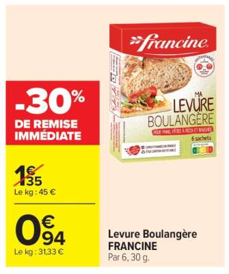 Levure Boulangère FRANCINE