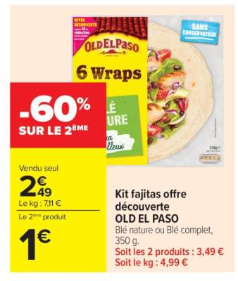 Kit Fajitas «Offre Découverte» OLD EL PASO