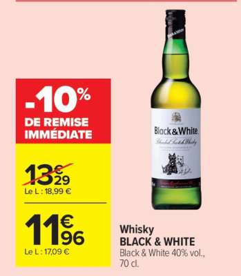 Whisky BLACK & WHITE
