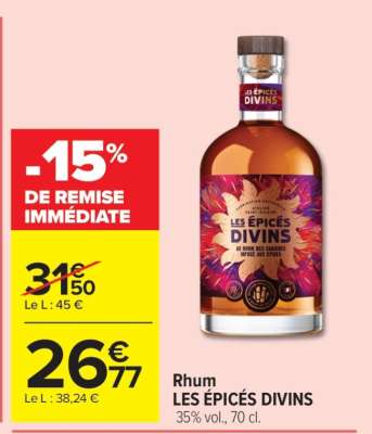 Rhum LES ÉPICÉS DIVINS