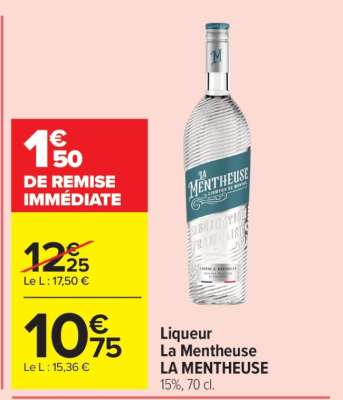 Liqueur La Mentheuse LA MENTHEUSE