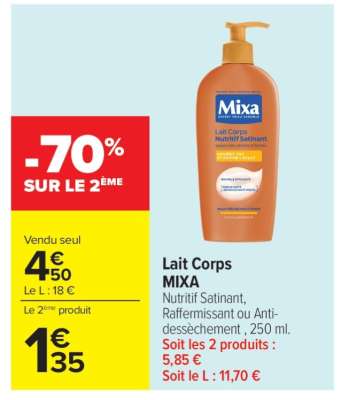 Lait Corps Mixa