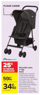 Poussette canne 1er âge Snow