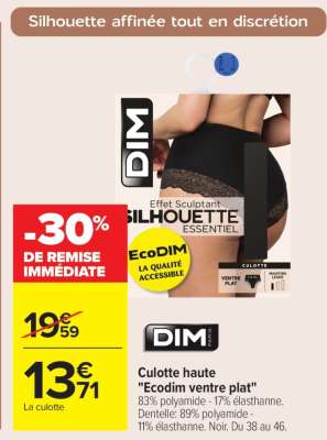 Culotte haute "Ecodim ventre plat"