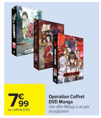Opération Coffret DVD Manga