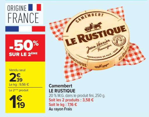Camembert Le Rustique