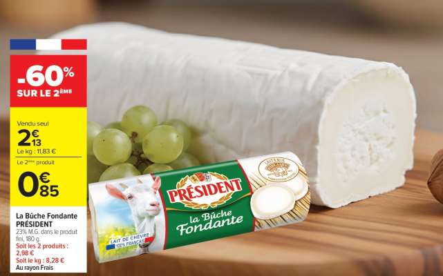 LA BÛCHE FONDANTE PRESIDENT