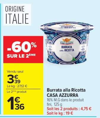 Burrata alla Ricotta CASA AZZURRA