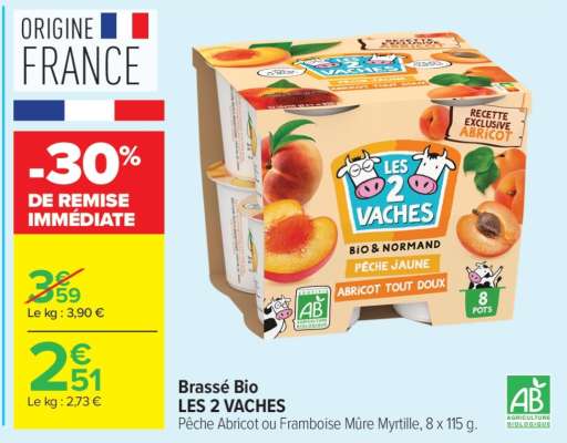 Brassé bio LES 2 VACHES