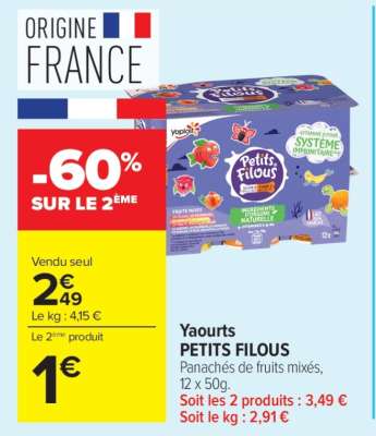 Yaourts PETITS FILOUS