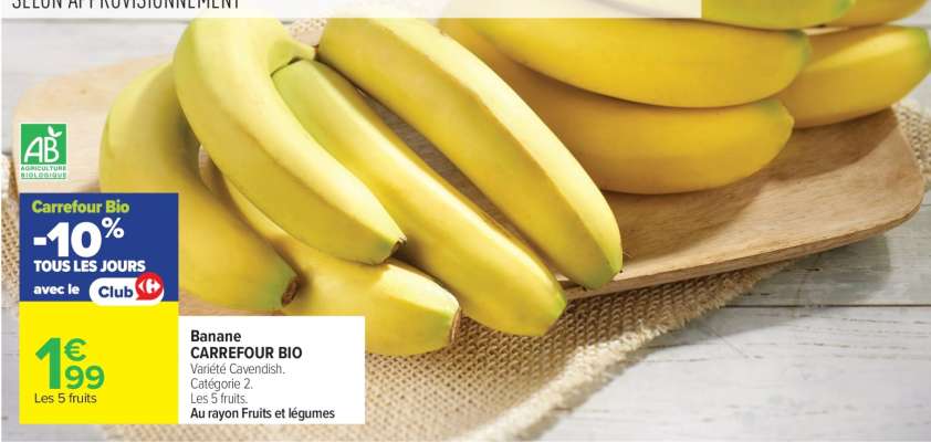 Banane CARREFOUR BIO