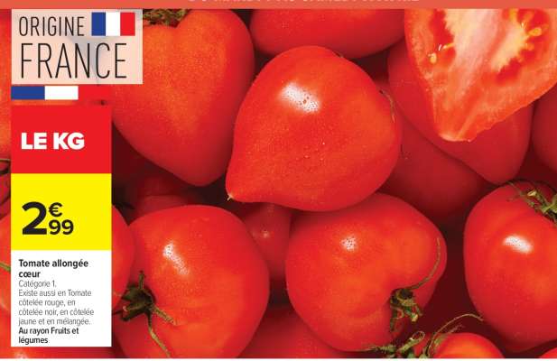 Tomate allongée coeur