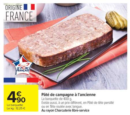 Pâté de campagne à l'ancienne