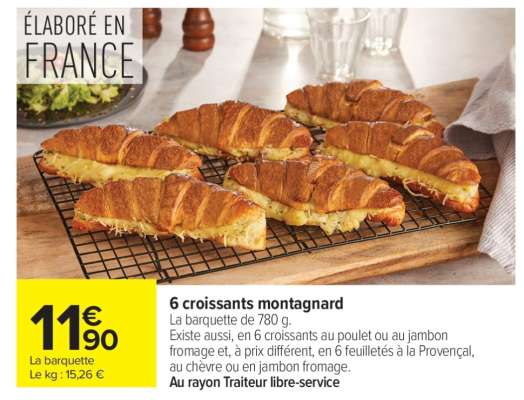 6 croissants montagnard