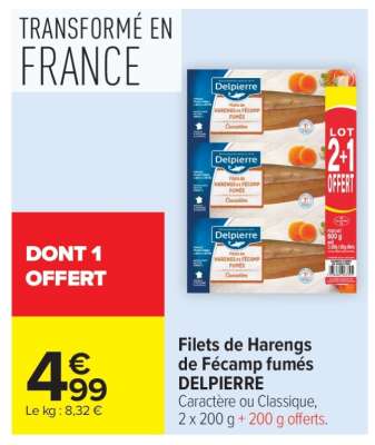 Filets De Harengs De Fécamp Fumés Delpierre